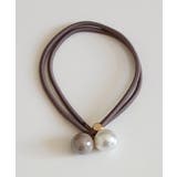 ブラウン | 配色パールマルチヘアゴム 26163 パールヘアゴム | ARGO TOKYO