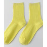 ネオンイエロー(NEW) | 靴下 レディース カラバリリブソックス | ARGO TOKYO
