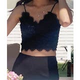 ブラック | チュールレースぶらつきキャミソール 27057 チュールレース | ARGO TOKYO