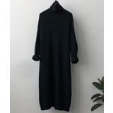 ブラック | Cable Turtle Knit | ARGO TOKYO