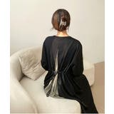 バックシアーポーチワンピース韓国ファッションレディース春夏服 | ARGO TOKYO | 詳細画像9 