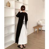 ホワイト | バックシアーポーチワンピース韓国ファッションレディース春夏服 | ARGO TOKYO