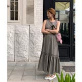 裾ギャザーマーメイドスリーブレスワンピース 韓国ファッション レディース | ARGO TOKYO | 詳細画像6