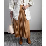 キャメル | Fake suede pleats | ARGO TOKYO