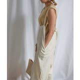 エクリュ | Linen blend salopette | ARGO TOKYO