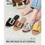 ビッグバックルフラットサンダル ぺたんこ minia | minia | 詳細画像1 