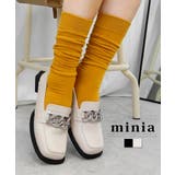 アイボリー | ビッグチェーンスクエアトゥローファー 2cmローヒール minia | minia