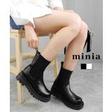ラギットソールチェルシーブーツ トラックソールサイドゴアミドルブーツ minia | minia | 詳細画像1 