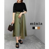 ブラック | 厚底スライダーサンダル プラットフォーム minia | minia