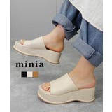 アイボリー | 厚底スライダーサンダル プラットフォーム minia | minia