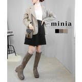 バルキーヒールロング 約8cm厚底ヒール minia | minia | 詳細画像1