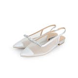 シルバー(無地シアー) | シアーポインテッドリボンパンプス 2cmヒール minia | minia
