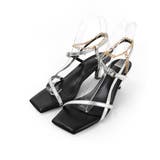 シルバー | アンクレットサイドナローサンダル 6cmヒール minia | minia