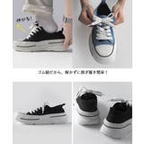 キャンバス メタリック 厚底スニーカー | minia | 詳細画像6