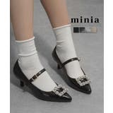 ブラック(メタリックPU) | マルチWAYポインテッドパンプス 5cmヒール minia | minia