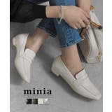 アイボリー(PU) | スクエアトゥコインローファー minia ミニア | minia