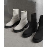 プラットフォームニットブーツ 厚底ブーツ minia | minia | 詳細画像4 