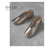 ウッドヒールメタリックバブーシュ パンプス minia ミニア | minia | 詳細画像5 