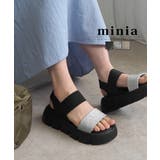 グリッターゴムスポサン 4cm厚底 minia | minia | 詳細画像1 