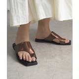 メタリックトングサンダル フラットサンダル minia | minia | 詳細画像30