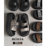 パイソン | コノジサンダル 6cm厚底 minia | minia