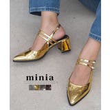 ゴールド | メタリックポインテッド 5cmヒール minia | minia