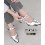 シルバー | メタリックポインテッド 5cmヒール minia | minia