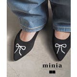 リボン | ドローイングニットパンプス minia ミニア | minia