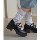 ダブルストラップ厚底シューズ 6cmヒール minia | minia | 詳細画像6 