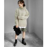 チャンキーヒール厚底ミドルブーツ 9cmヒール minia | minia | 詳細画像12 