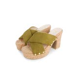 カーキ | 厚底コルクミュール 9cmヒール minia | minia