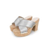 シルバー | 厚底コルクミュール 9cmヒール minia | minia