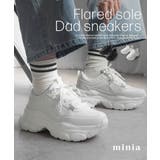 ホワイト | フレアソールダッドスニーカー | minia