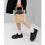 バンブーハンドルのクリアミニショルダー ハンドバッグ2WAY minia | minia | 詳細画像19