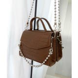 ボールチェーンのフラップミニショルダー ハンドバッグ2WAY minia | minia | 詳細画像9 