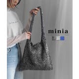 ブラック | ラメシャギーニットトートバッグ | minia