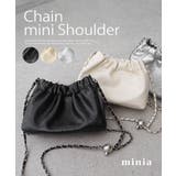 ブラック | チェーンミニショルダー バッグ ショルダーバッグ | minia