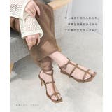 Tストラップナローサンダル 6cmヒール minia | minia | 詳細画像6