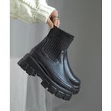 伸縮リブニットで足首きゅ！厚底ニットブーツ 厚底ブーツ minia | minia | 詳細画像14 