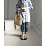 ゴールドバックルのダブルクロスリラクシーサンダル 4 8cmヒール | minia | 詳細画像24