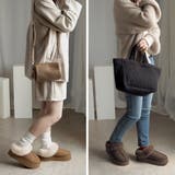 贅沢ファーのふわふわムートンスリッポン 厚底シューズ minia | minia | 詳細画像12 