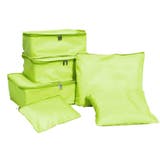 グリーン | トラベルポーチ 収納ポーチ セット | Aleh Te’enah