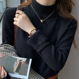 ブラック | 裏起毛 トップス レディース | Aleh Te’enah