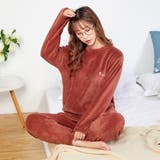 レッド | 上下セット パジャマ 極暖ルームウェア | Aleh Te’enah