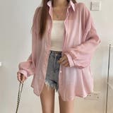 ピンク | UVカット シアーシャツ レディース | Aleh Te’enah
