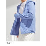 Mサイズ&ブルー | UVカットパーカー メンズ 接触冷感 | Aleh Te’enah