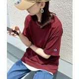 マルーン | Champion / 半袖Tシャツ | Outfitter lab