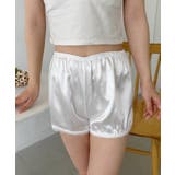 ホワイト | レース付き ペチコート ショートパンツ | Outfitter lab