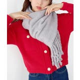 ライトグレー | ボリュームフリンジマフラー | Outfitter lab