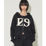 ブラック | ILLIGO(イリゴ)/129 LOGO PATCH HOODED ZIPUP | Outfitter lab